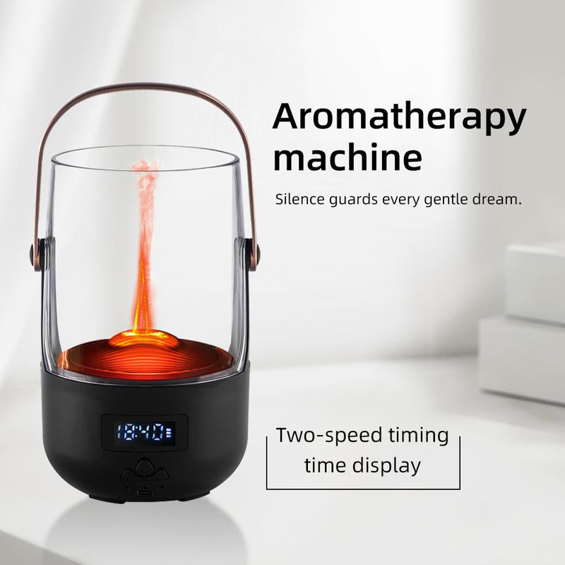 Cozy Nights Redefined 200ML Vintage Flame Diffuser with Programmable Aromatherapy & Safety Auto-Off