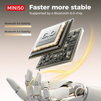 MINISO MS103 - Headphones, Bluetooth Headset (6.0), LED Screen, IPX5 Waterproof, ENC Clear Call, NC Noise Cancelling