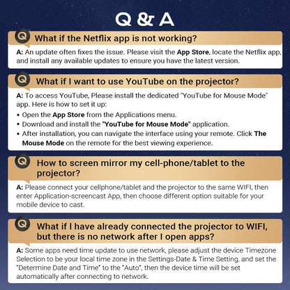 Outdoorfun Mini 4K Decoding Projector with 5G Wifi 6 & BT 5.0 720P Full HD 160 ANSI Lumens Portable Home Theater for Android Audio Bluetooth Game Bigger Watch Better